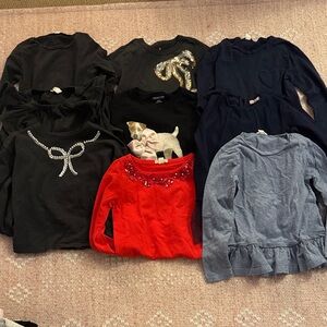9 PC BUNDLE CREWCUTS GIRLS TOPS
